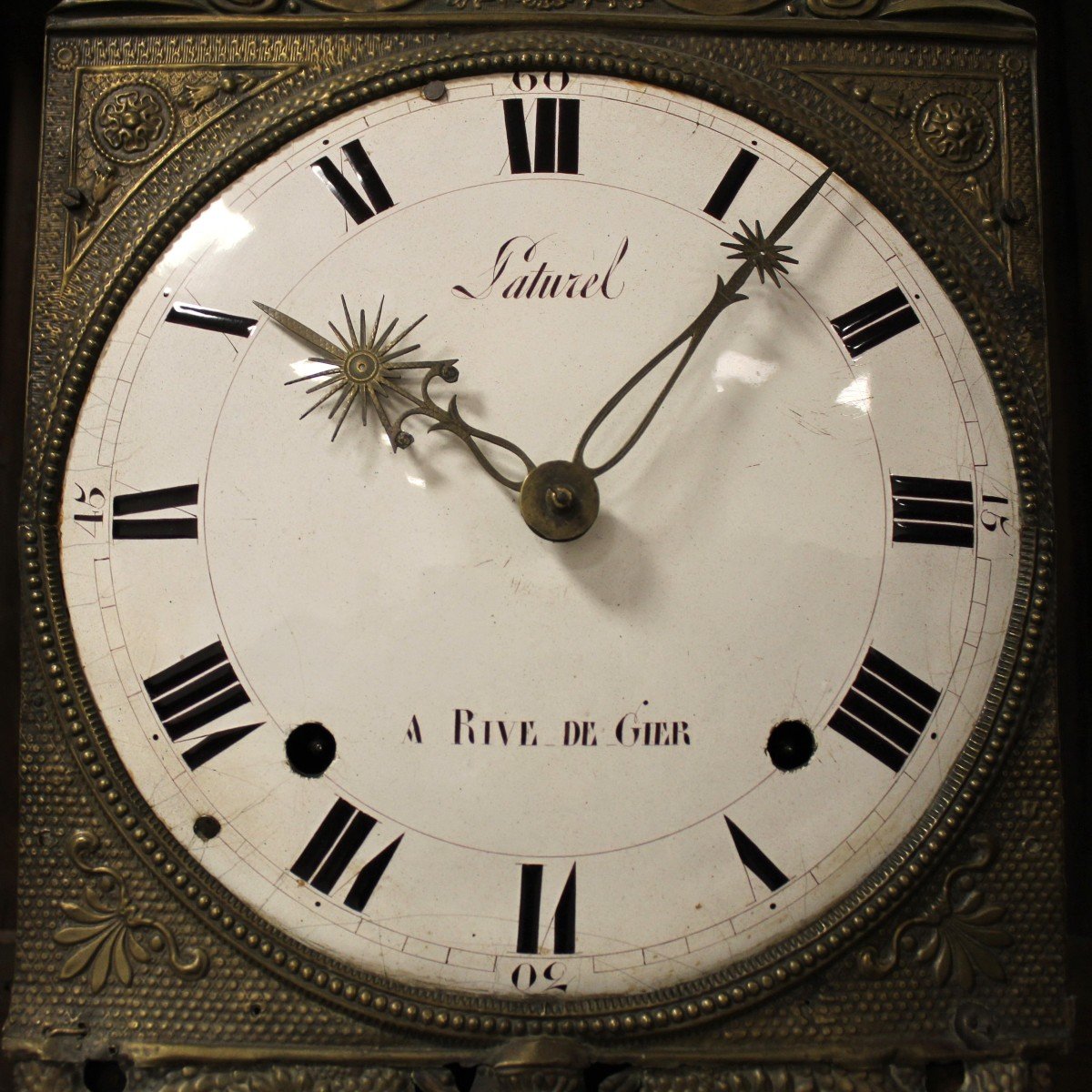 Antico Orologio a Pendolo Impero in noce - 19°secolo-photo-5