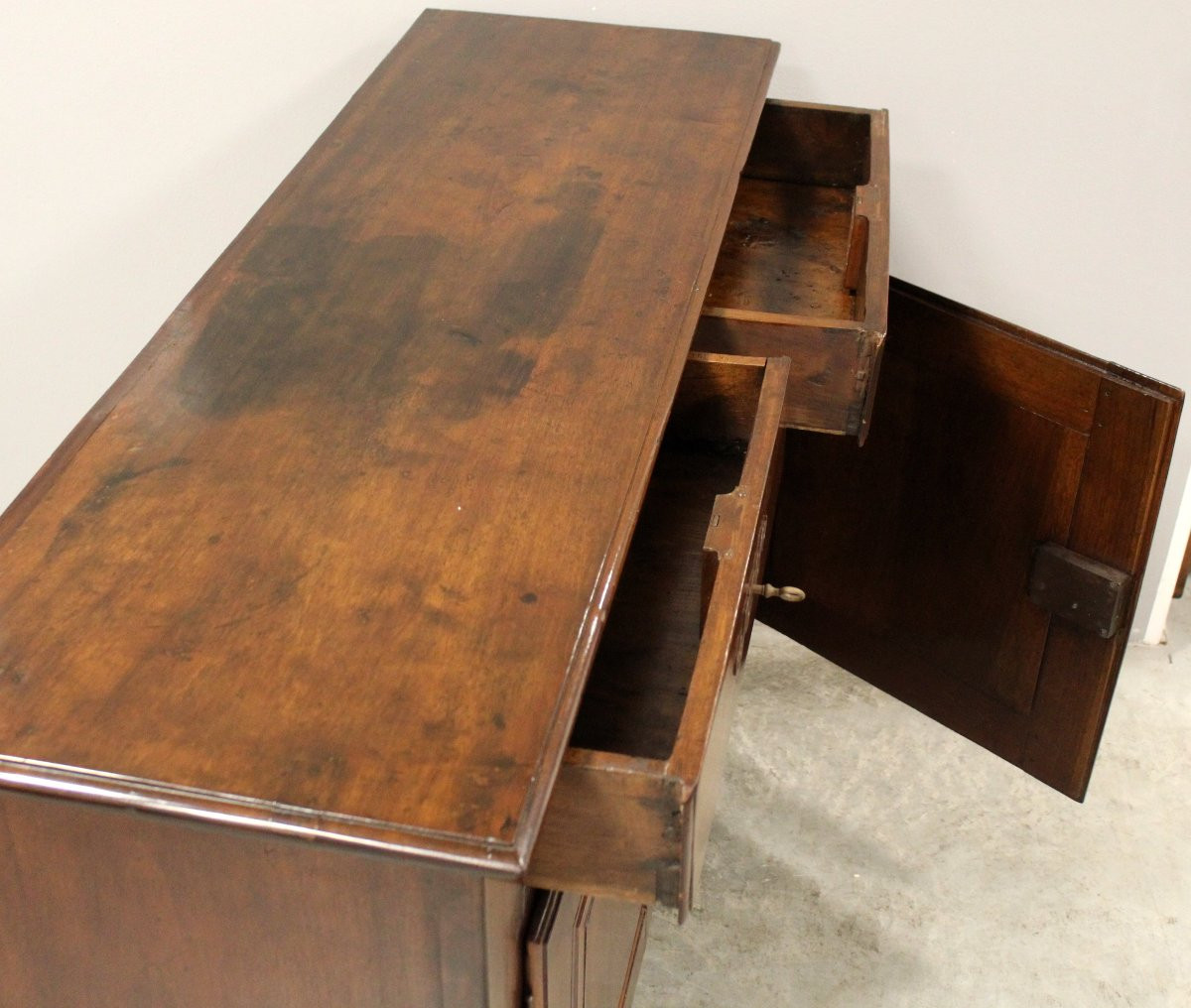 Antica credenza in noce -  18°secolo-photo-4