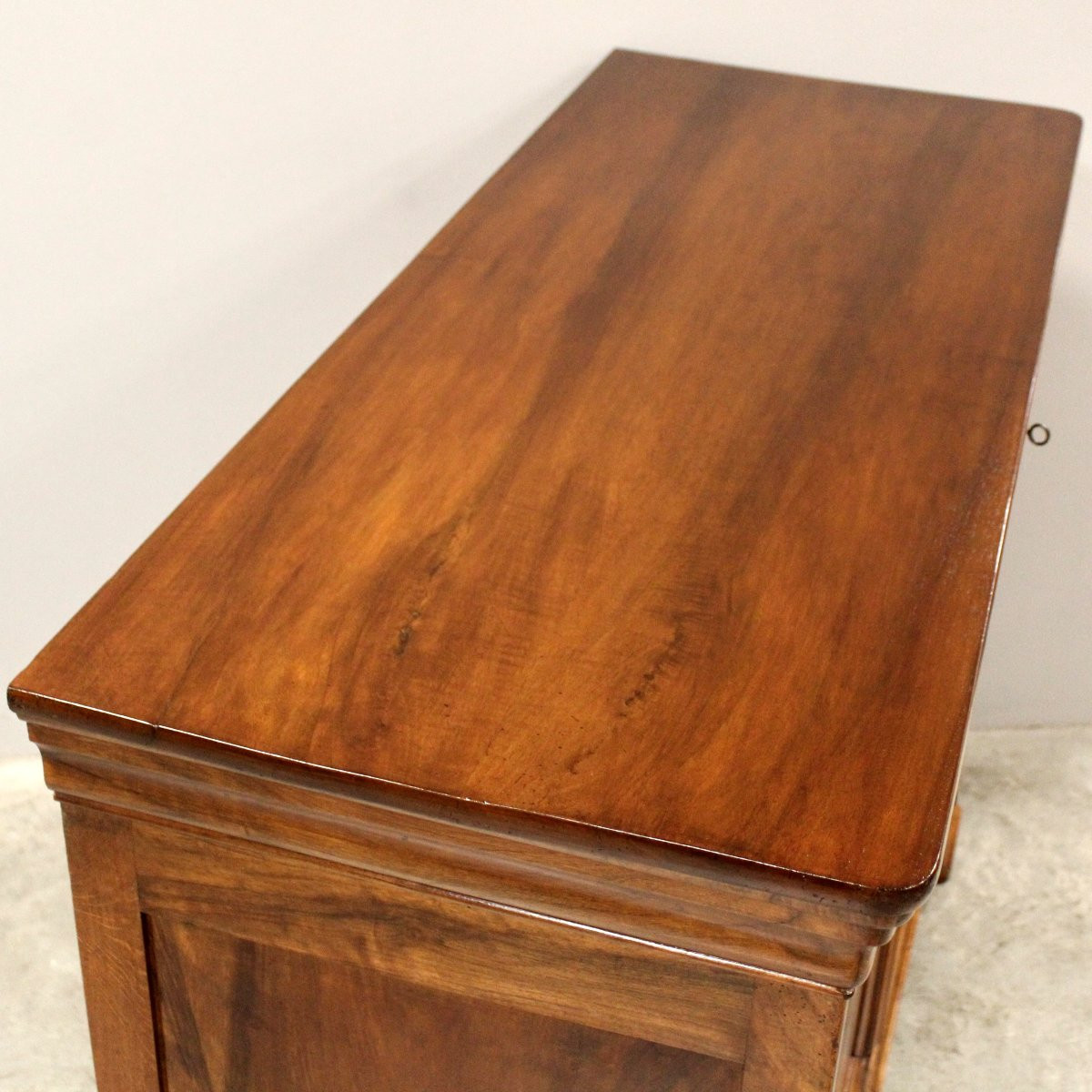 Antica credenza cappuccina Luigi Filippo in noce - 19°secolo-photo-3