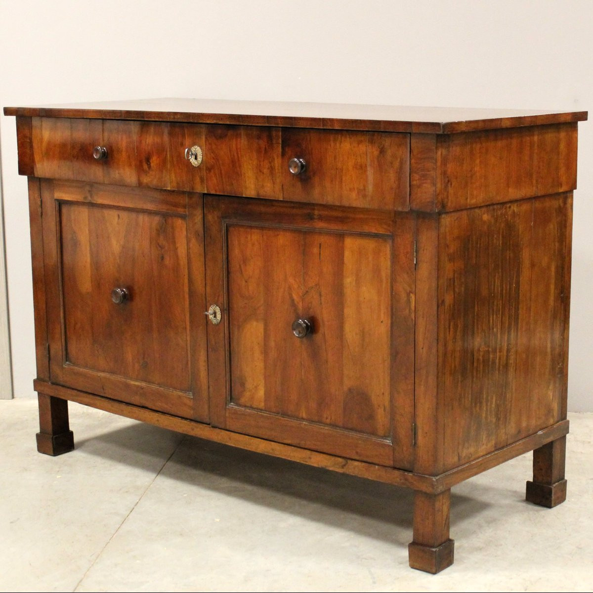 Antica credenza Impero in noce - Italia 19°secolo Bologna-photo-2