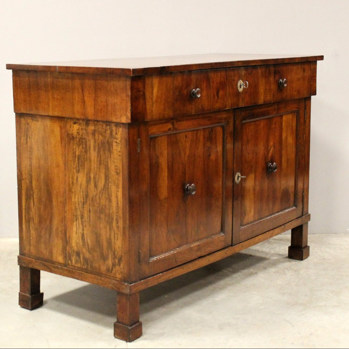 Antica credenza Impero in noce - Italia 19°secolo Bologna-photo-3