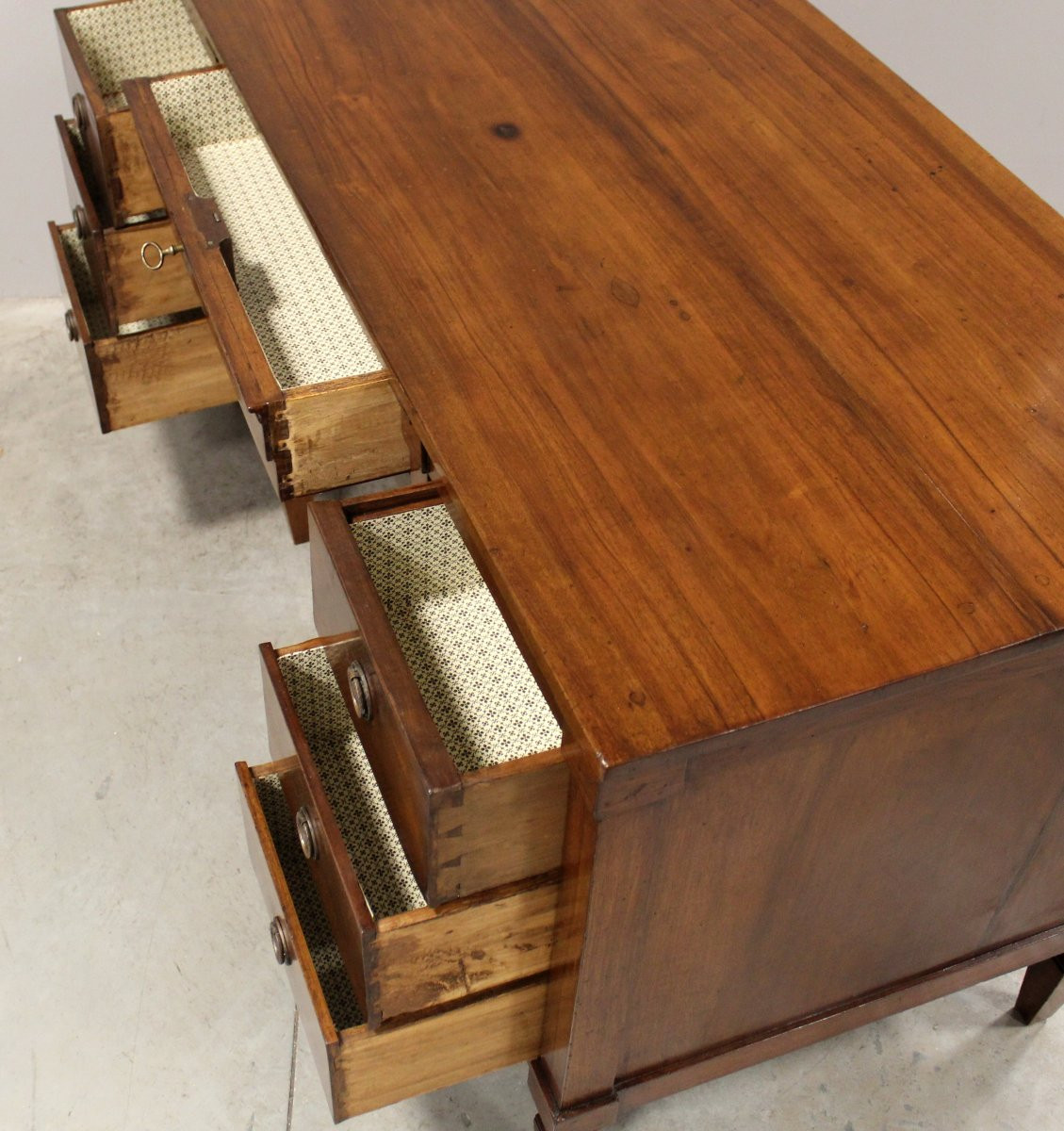 Antica scrivania Luigi XVI in noce - Italia 18°secolo-photo-7