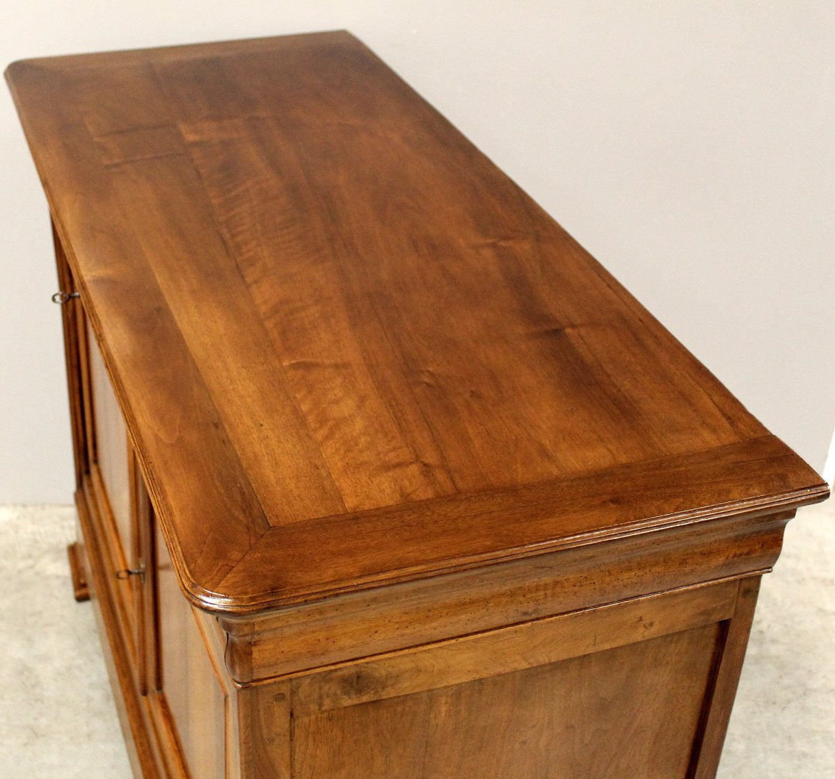 Antica credenza cappuccina Luigi Filippo in noce - 19°secolo-photo-7