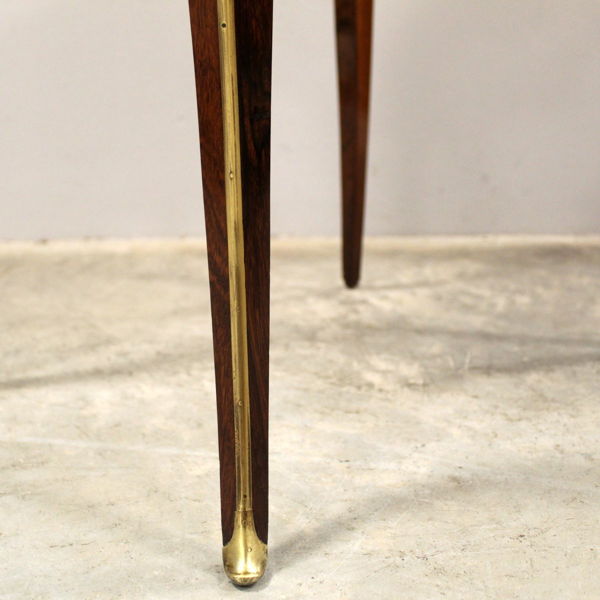 Antico tavolino Napoleone III in palissandro intarsiato - 19°secolo-photo-6