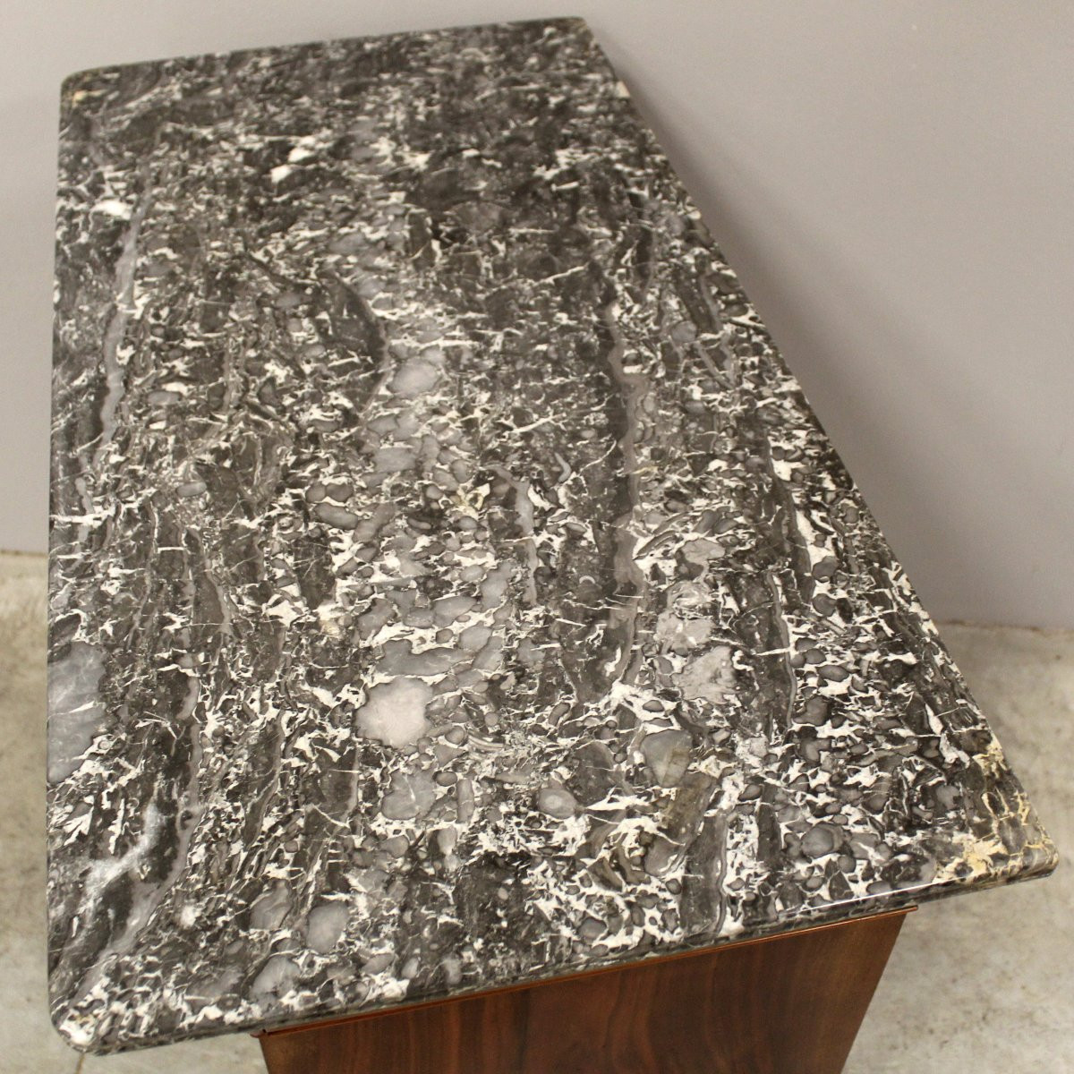 Antico cassettone comò cappuccino Luigi Filippo in noce - 19°secolo-photo-4