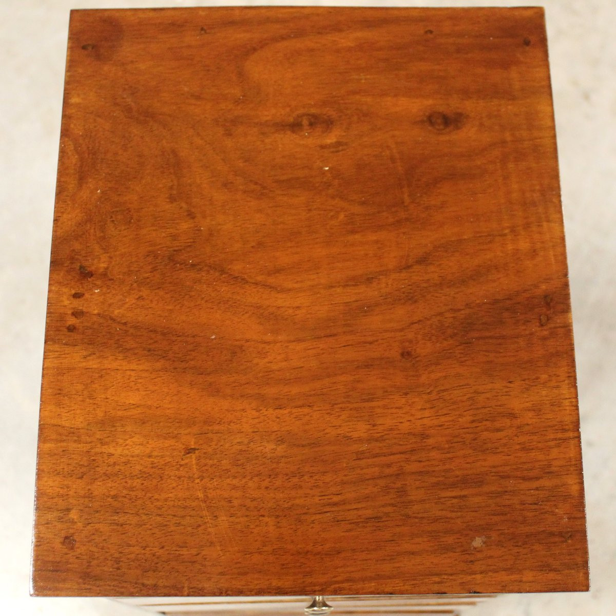 Antica cassettiera comodino in noce-photo-3