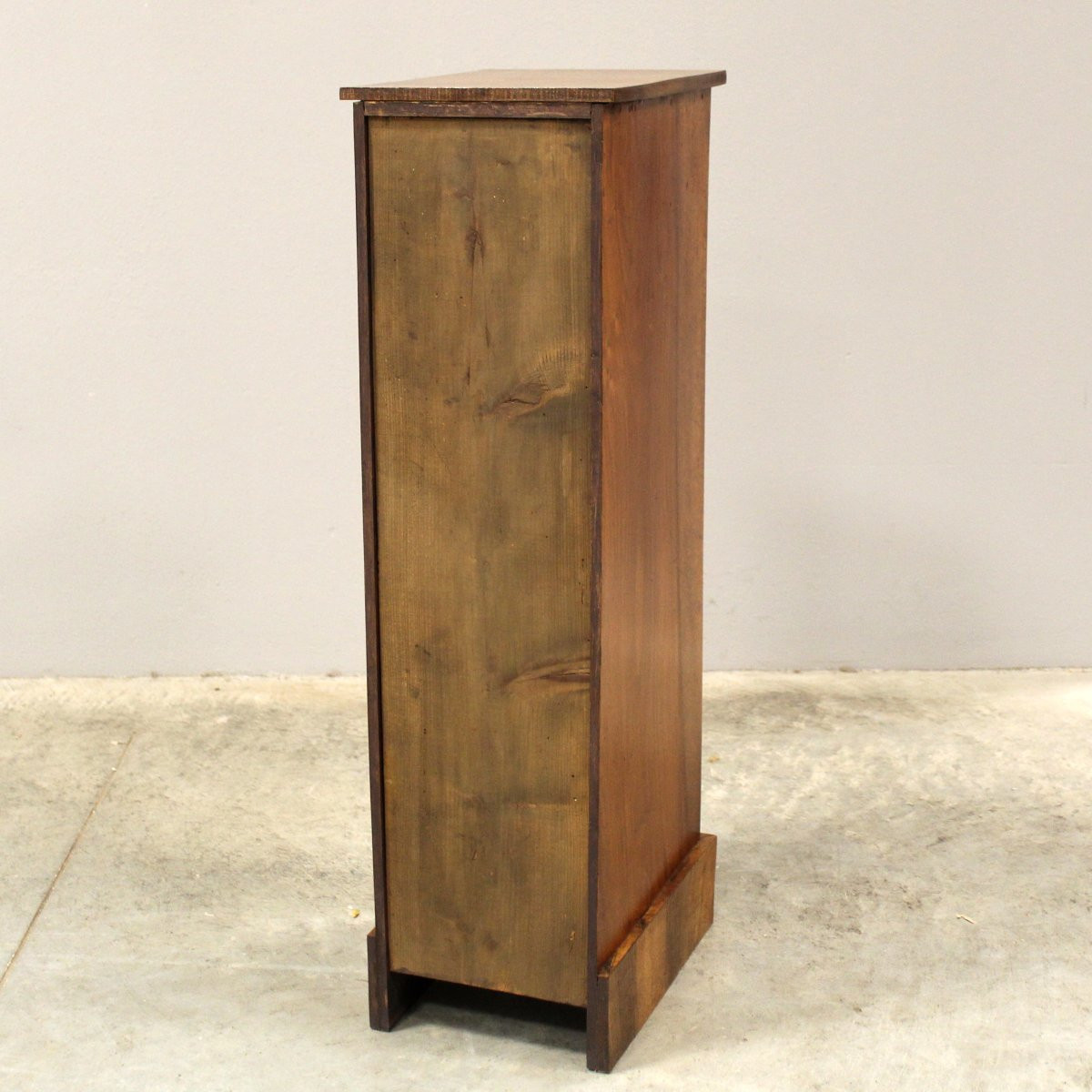 Antica cassettiera comodino in noce-photo-4