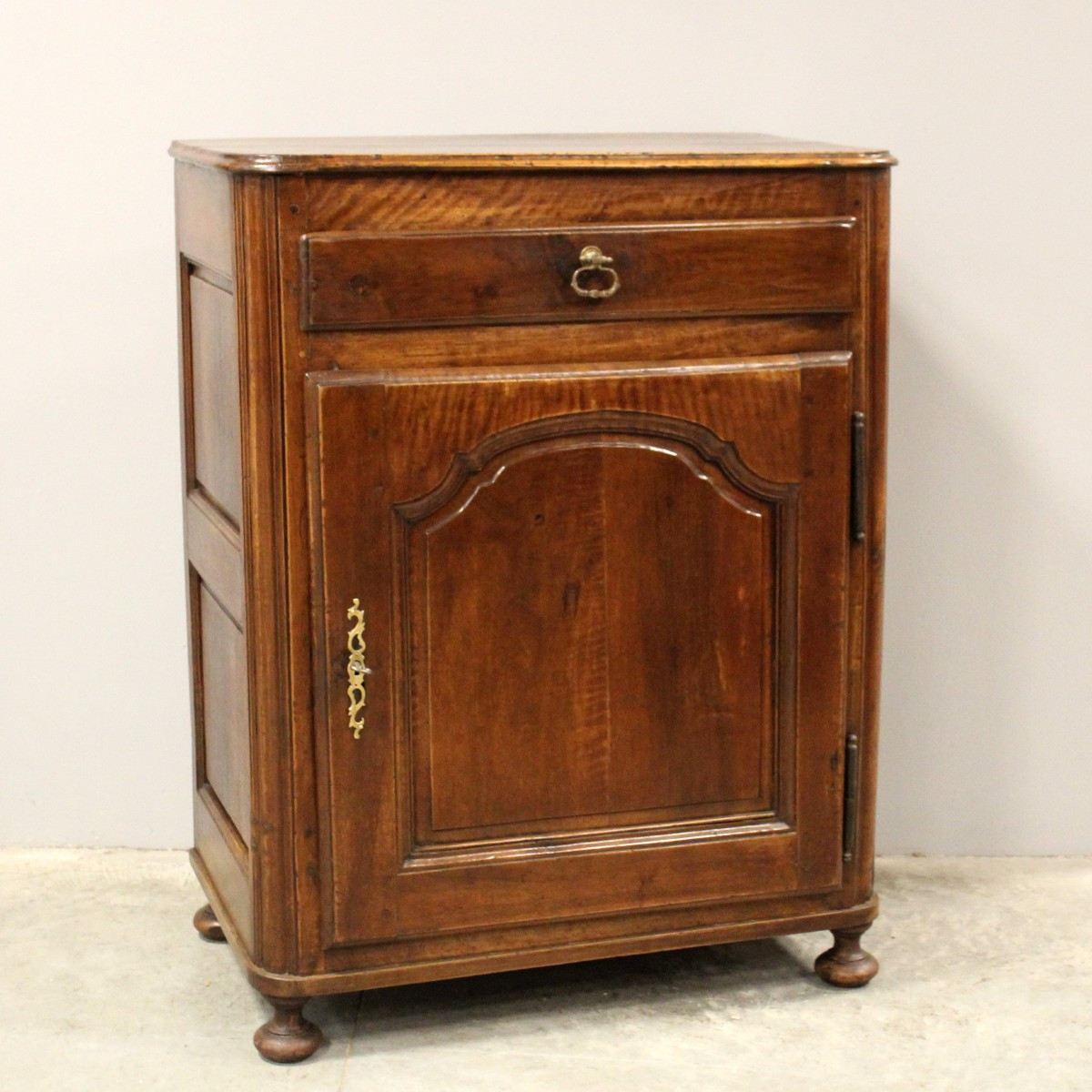 Antica credenza 1 anta Luigi XV in noce - 18°secolo-photo-2