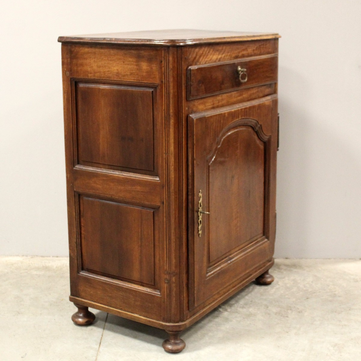 Antica credenza 1 anta Luigi XV in noce - 18°secolo-photo-3