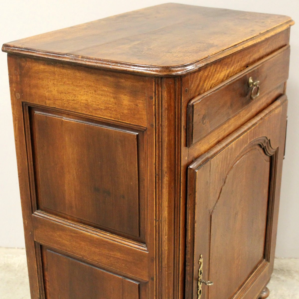 Antica credenza 1 anta Luigi XV in noce - 18°secolo-photo-4