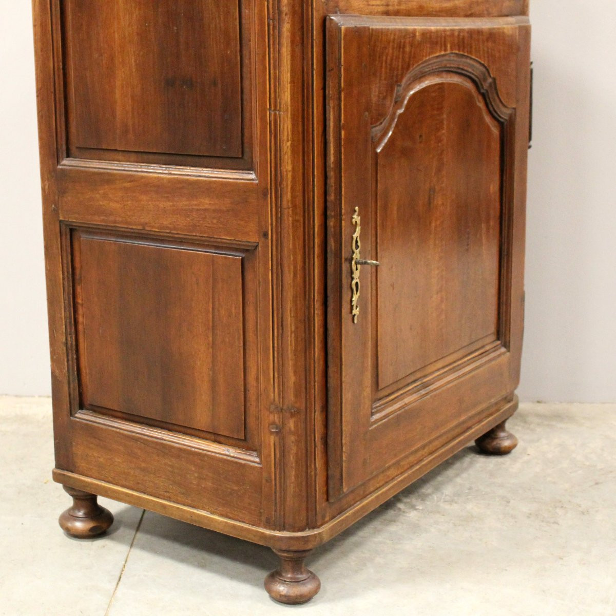 Antica credenza 1 anta Luigi XV in noce - 18°secolo-photo-6