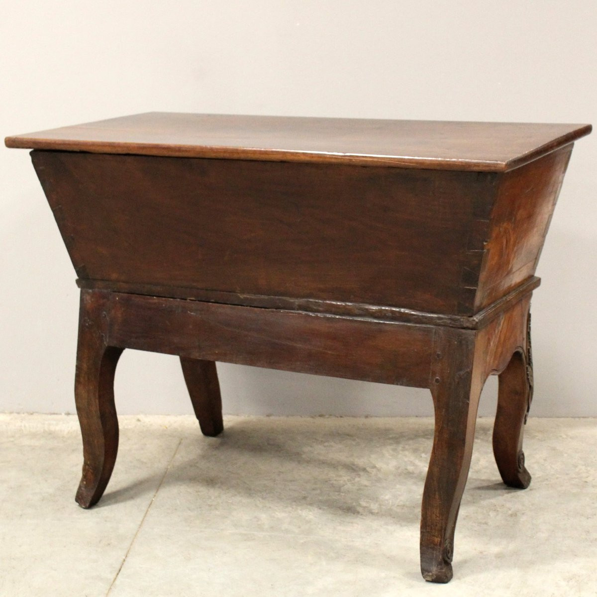 Antica madia Luigi XV in noce e ciliegio - 18°secolo-photo-5