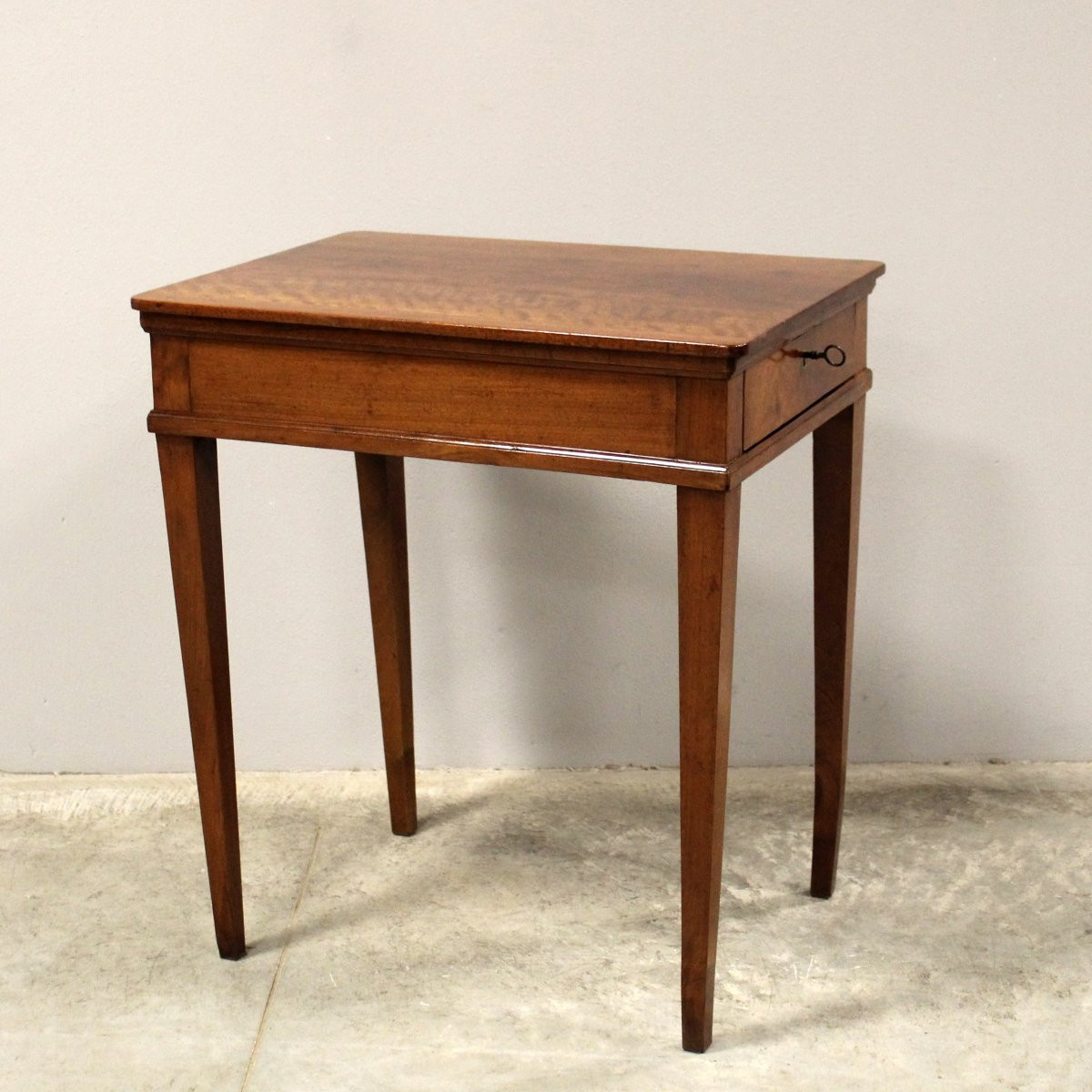 Antico tavolino Luigi XVI in noce - Italia 18°secolo-photo-3