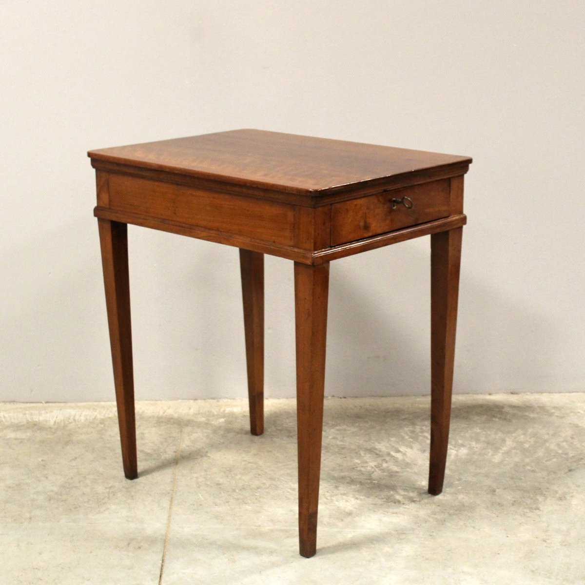 Antico tavolino Luigi XVI in noce - Italia 18°secolo-photo-4