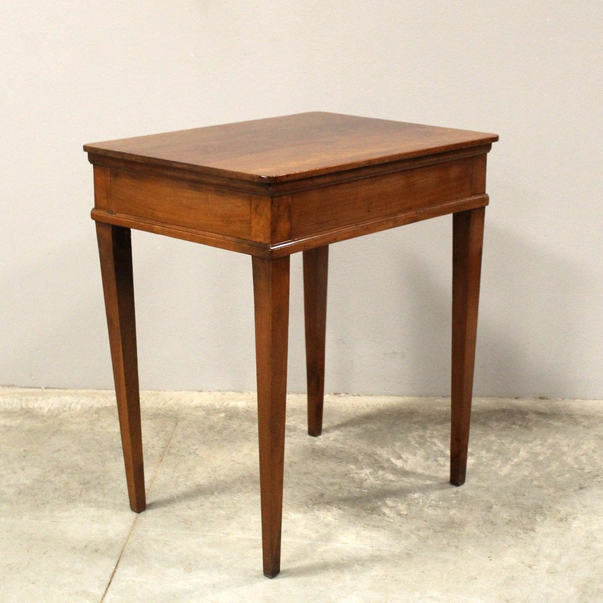 Antico tavolino Luigi XVI in noce - Italia 18°secolo-photo-4