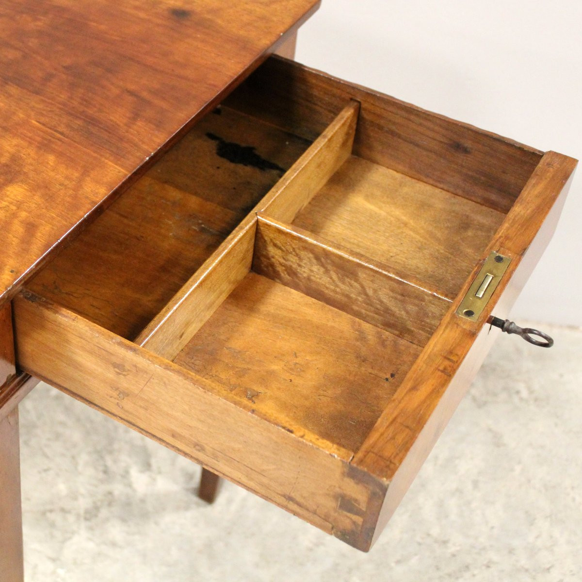 Antico tavolino Luigi XVI in noce - Italia 18°secolo-photo-5