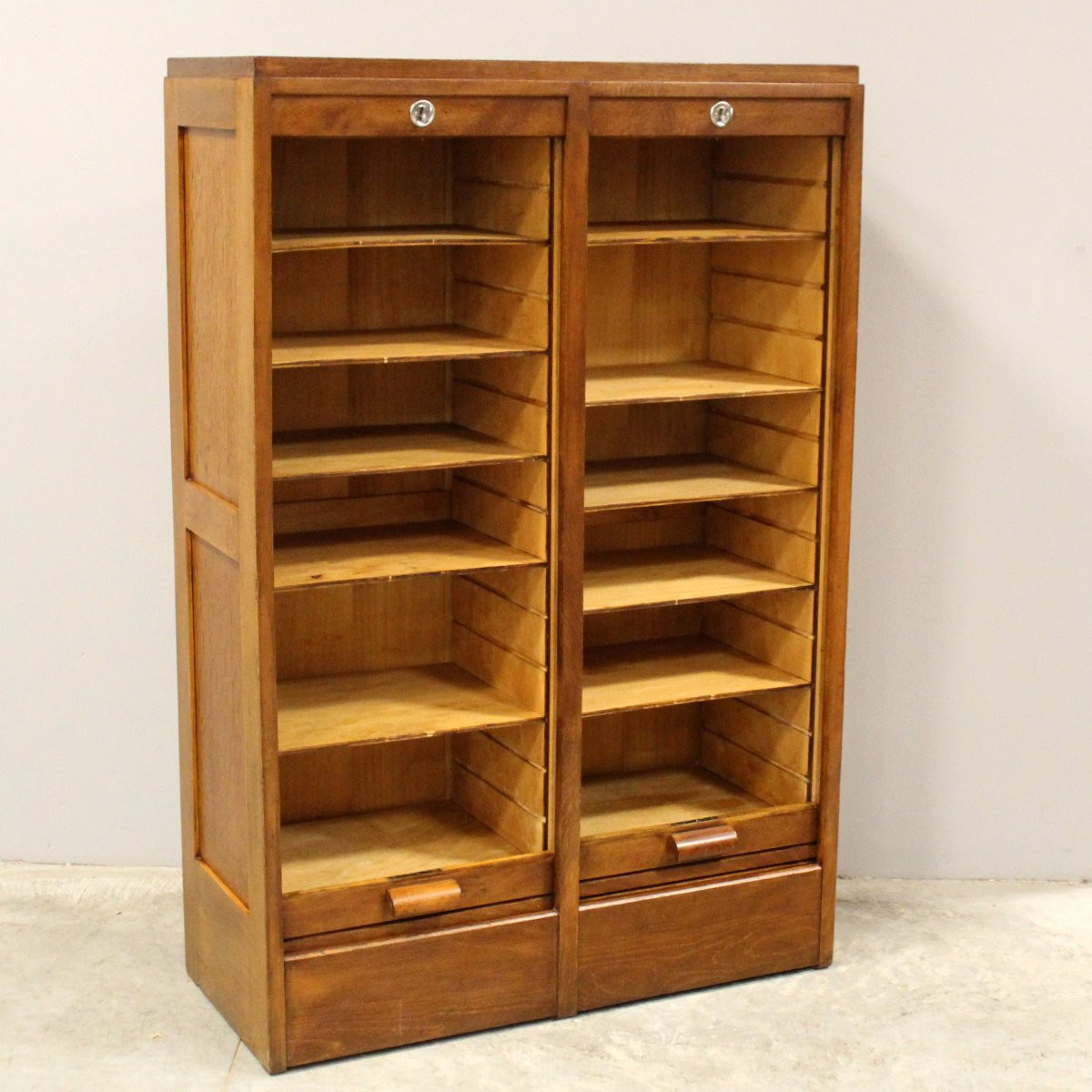 Antico classificatore serranda archivio schedario-photo-4