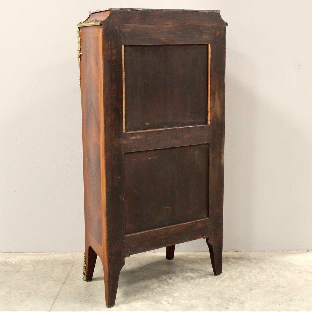 Antico secretaire Napoleone III intarsiato - 19°secolo-photo-8