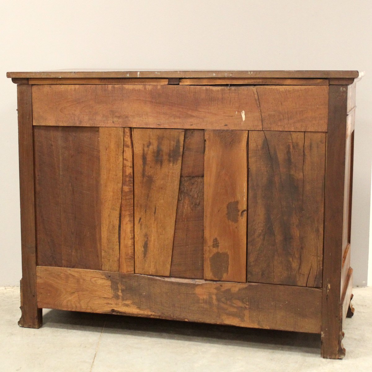 Antica credenza Luigi Filippo in noce - 19°secolo-photo-6