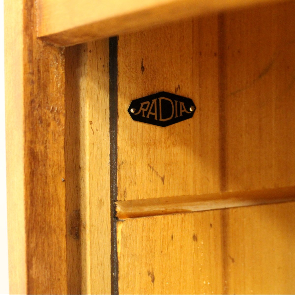 Antico classificatore serranda archivio schedario in rovere-photo-5