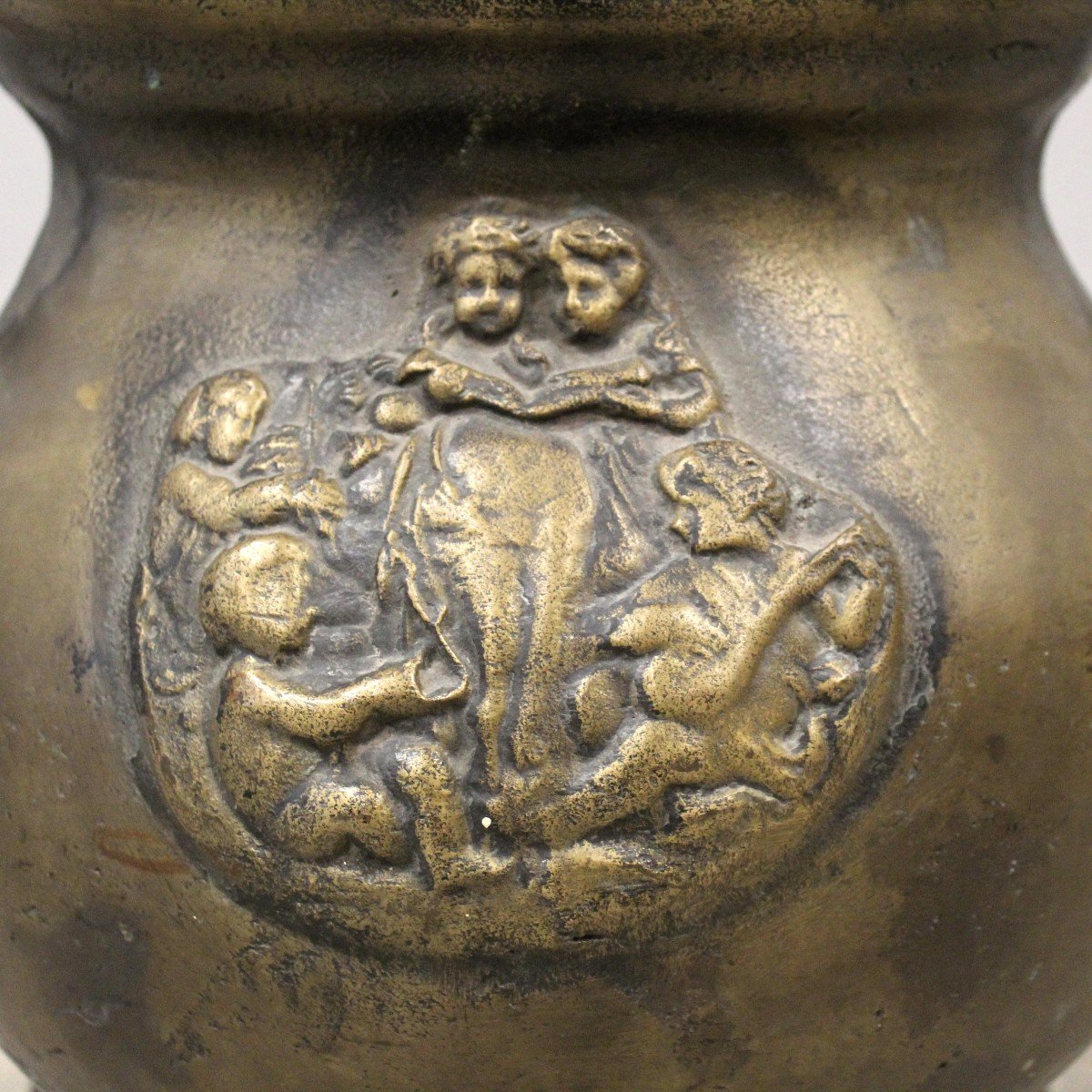 Antico Vaso in bronzo 10,8 kg. - Italia 19°secolo-photo-2