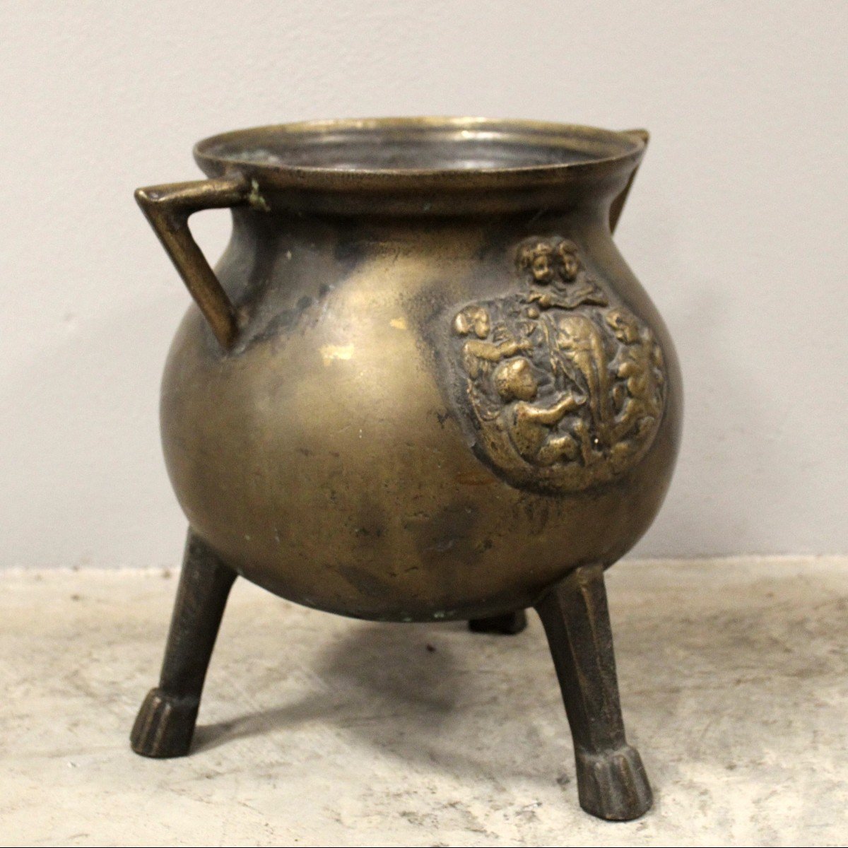 Antico Vaso in bronzo 10,8 kg. - Italia 19°secolo-photo-3