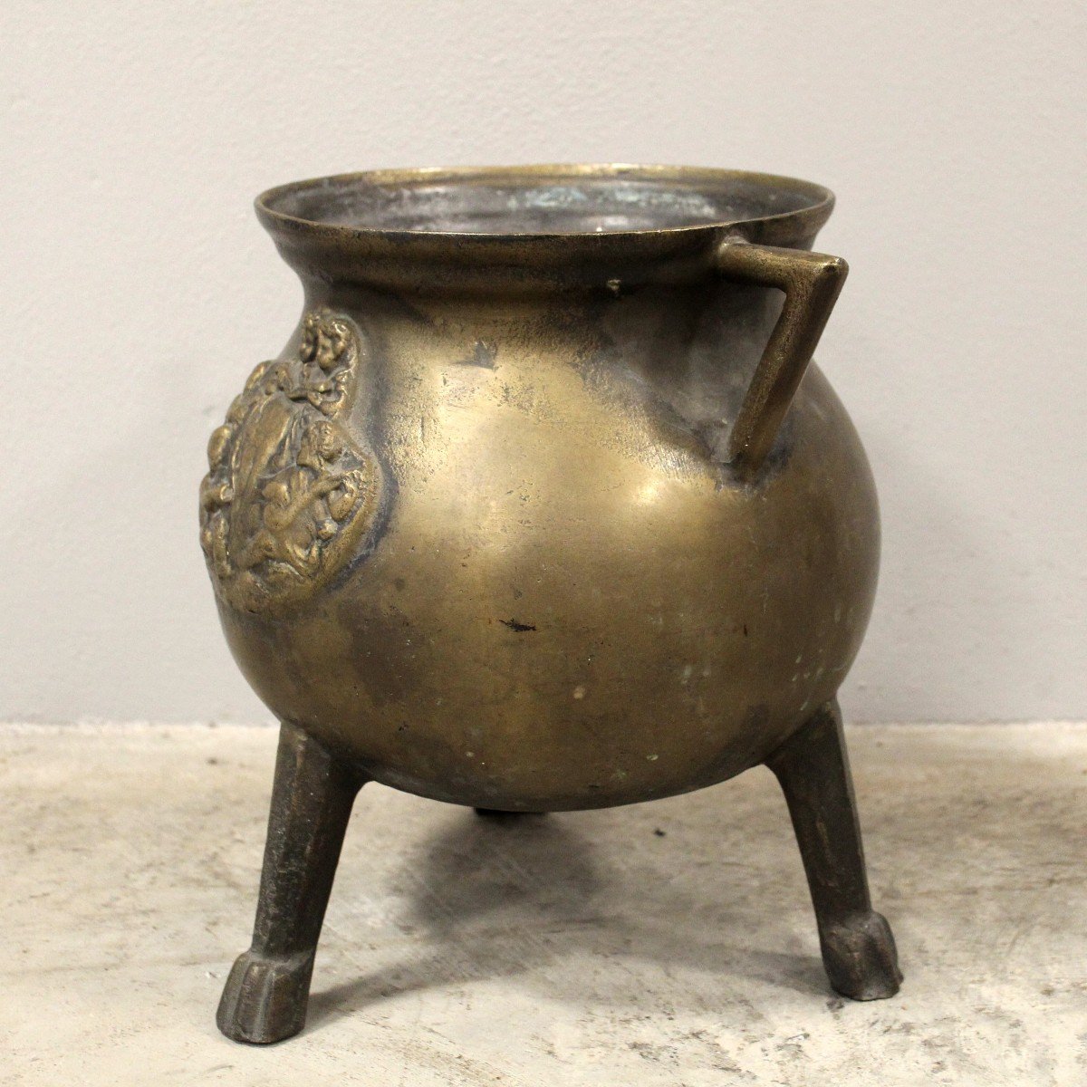 Antico Vaso in bronzo 10,8 kg. - Italia 19°secolo-photo-4