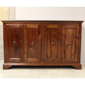 Antica credenza a 4 ante in noce (185 cm) - Italia 18°secolo