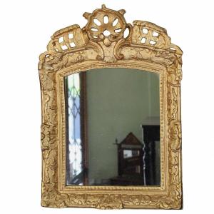 Ancien Miroir doré d'époque Louis XV - du 18ème siècle