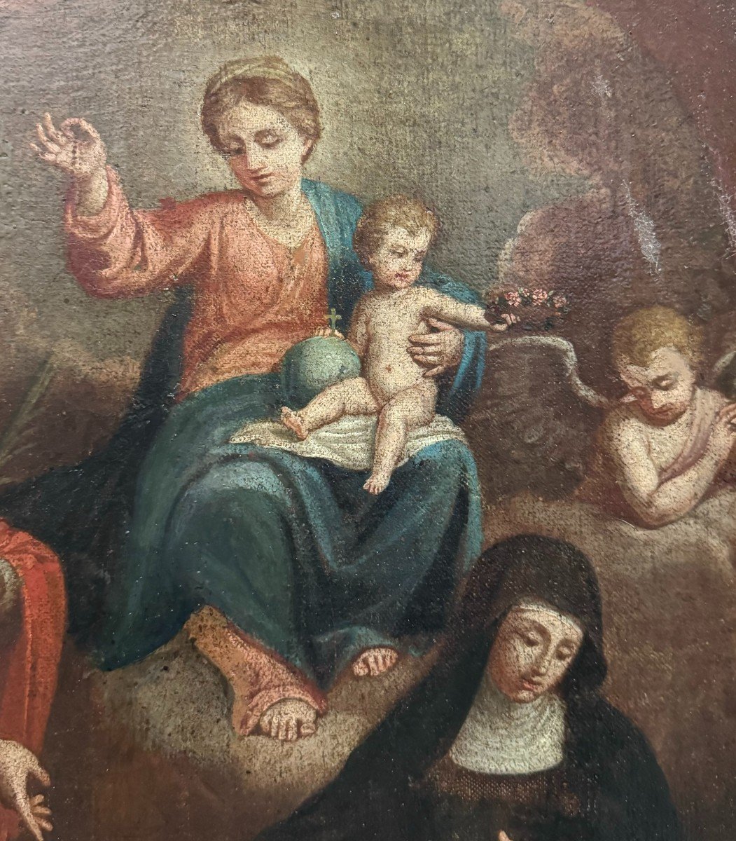Madonna in Gloria con Gesù, angioletto e Sante - ANTONIO BECCADELLI-photo-3