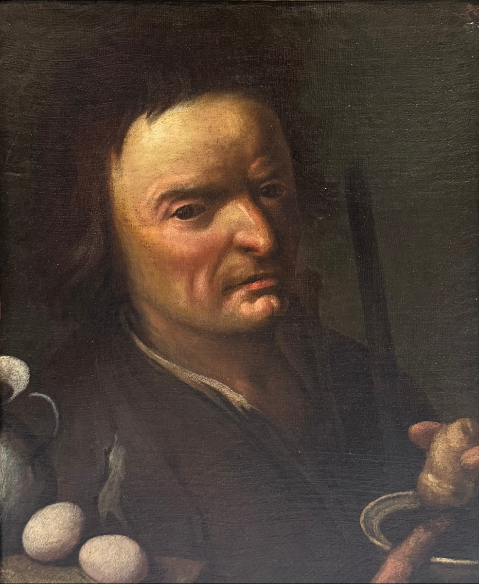 Ritratto di uomo - Dipinto su tela di Pittore Fiammingo del XVII Secolo