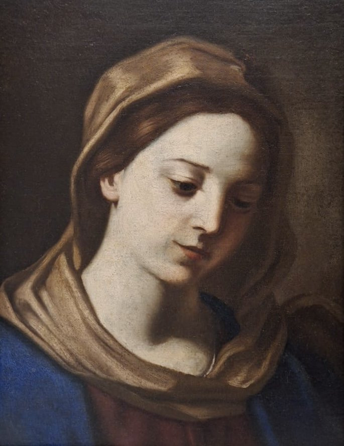 Madonna dipinta ad olio su tela - Cesare Gennari.-photo-2