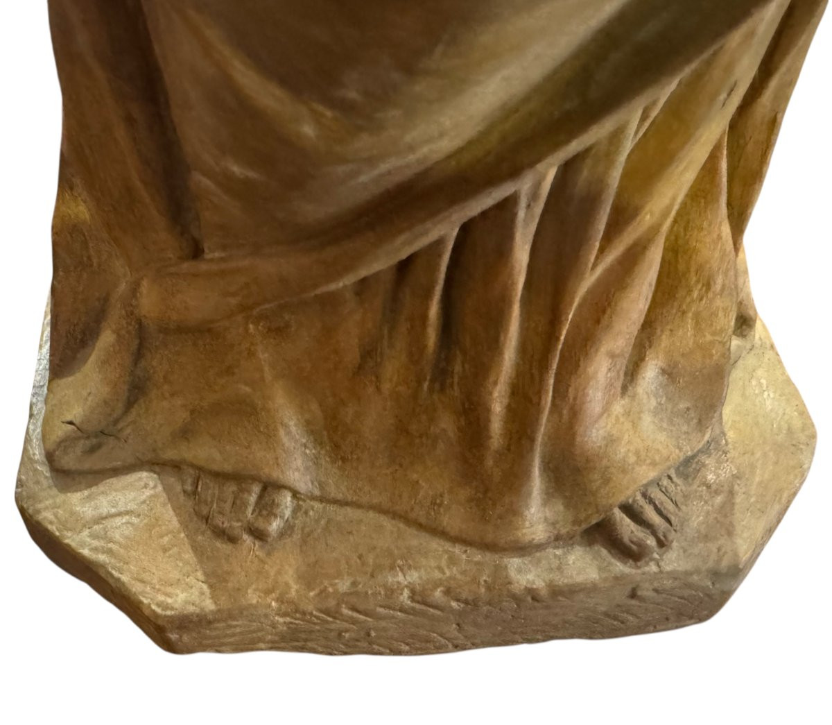 MADONNA CON BAMBINO - STATUA IN TERRACOTTA BOLOGNESE XVIII SECOLO.-photo-4