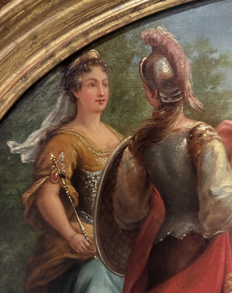 IL GIUDIZIO DI PARIDE - Dipinto su tela ultimo quarto del XVIII secolo-photo-2
