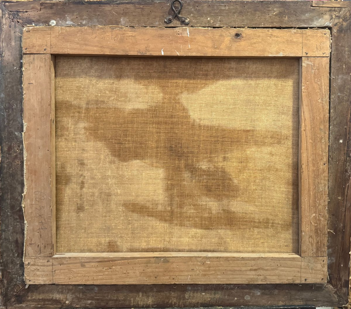 San Giovanni bambino con agnello, dipinto ad olio su tela del XVII secolo-photo-2