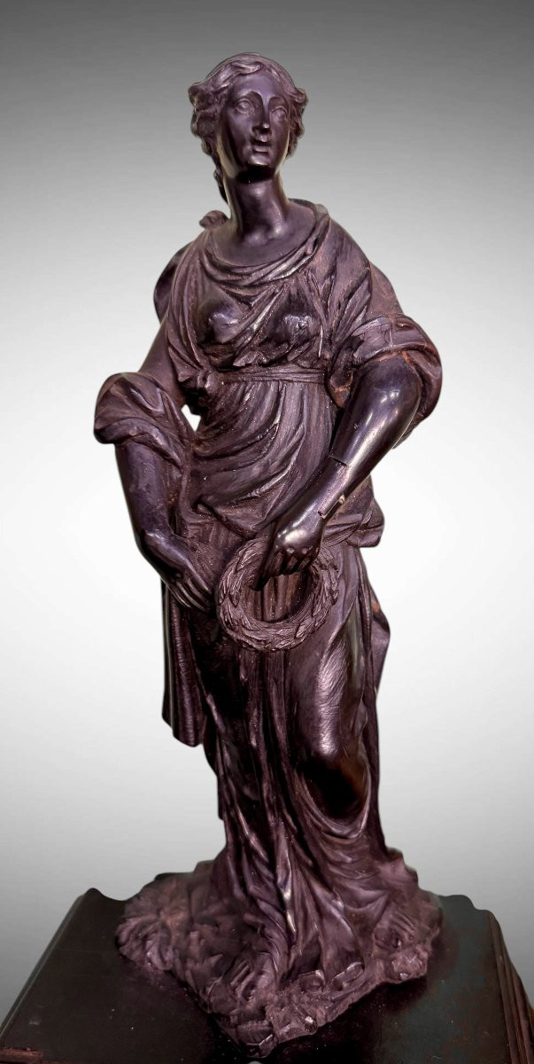 "Allegoria della Gloria" - Statua lignea del XVII secolo-photo-1