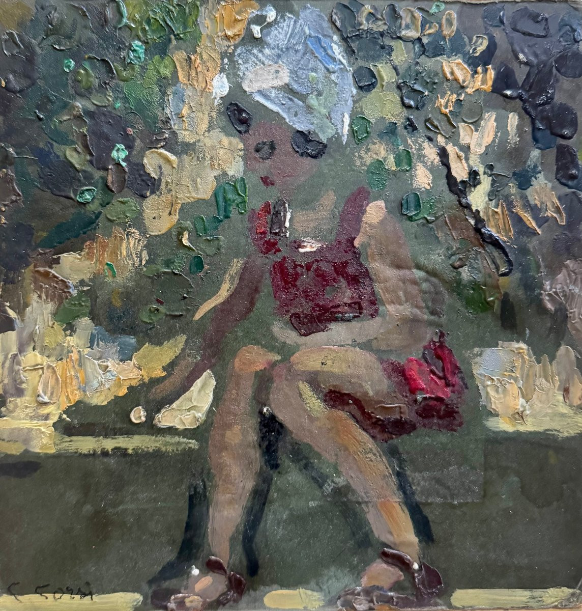 CARLO CORSI - Ritratto di bambina seduta - XX secolo-photo-2