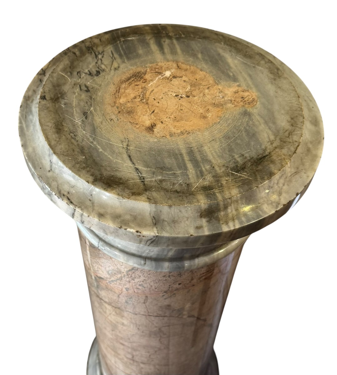 Colonna antica in marmo porta statua o porta vaso -XIX secolo-photo-4