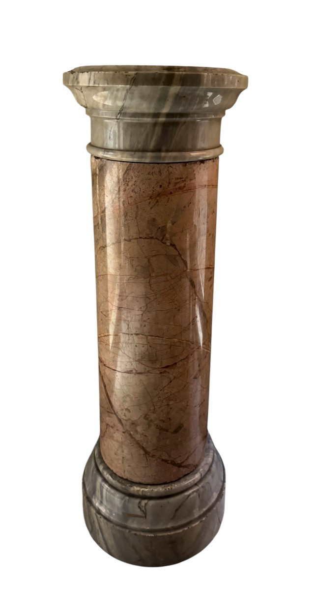 Colonna antica in marmo porta statua o porta vaso -XIX secolo