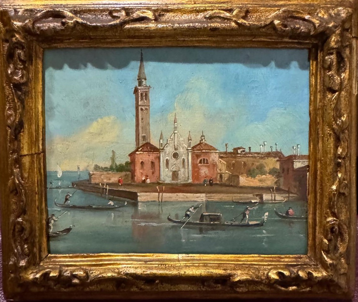 Veduta di Venezia – dipinto su tavoletta seguace di GIACOMO GUARDI