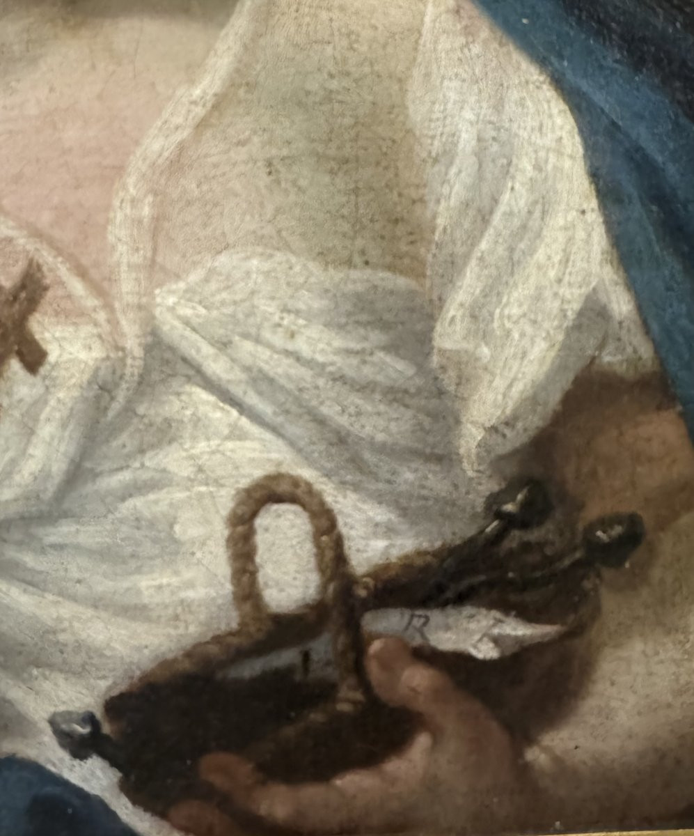 GESU’ BAMBINO dipinto su tela – Giuseppe Angeli -photo-2