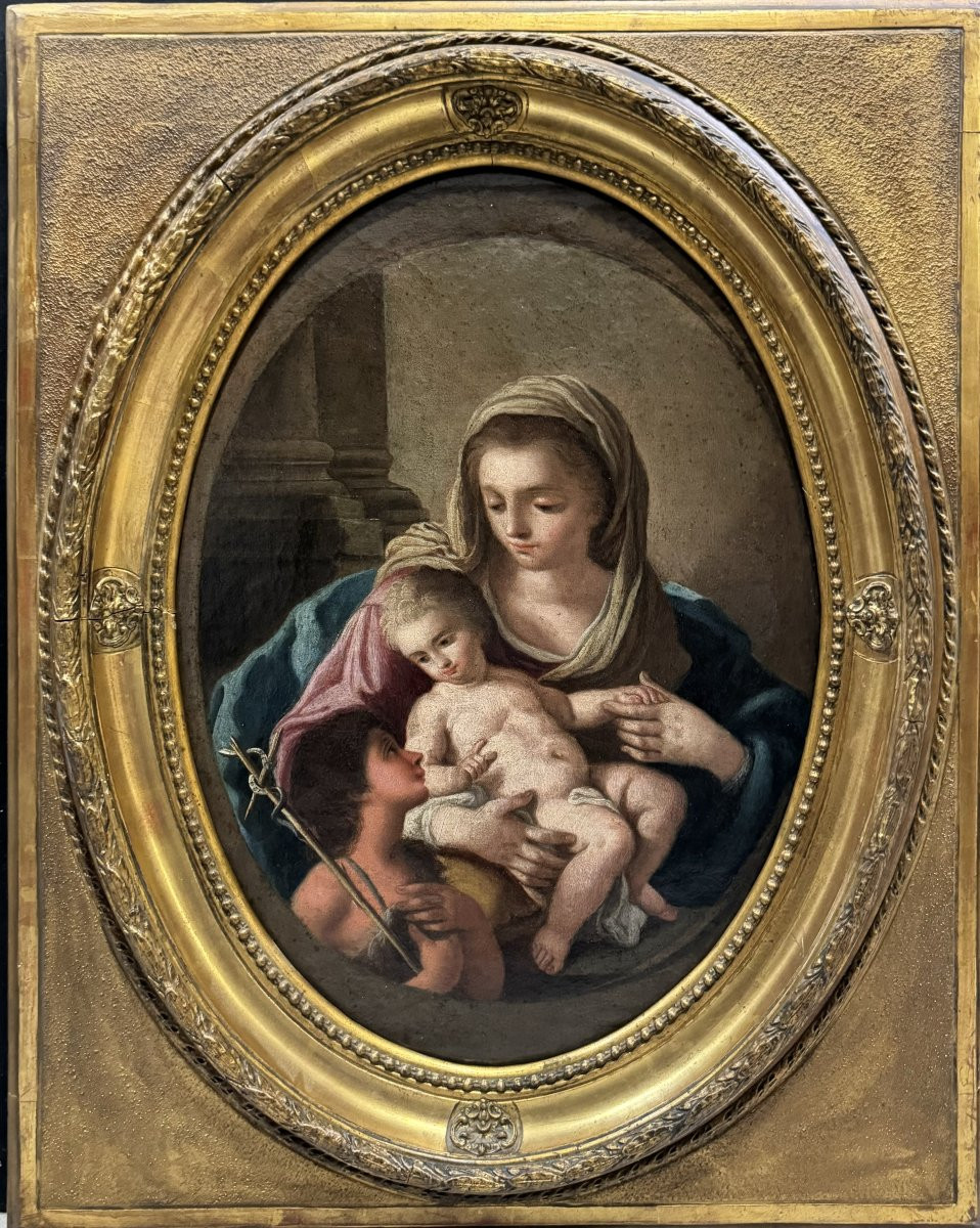 “Madonna col Bambino e San Giovannino” -  XVIII secolo-photo-3