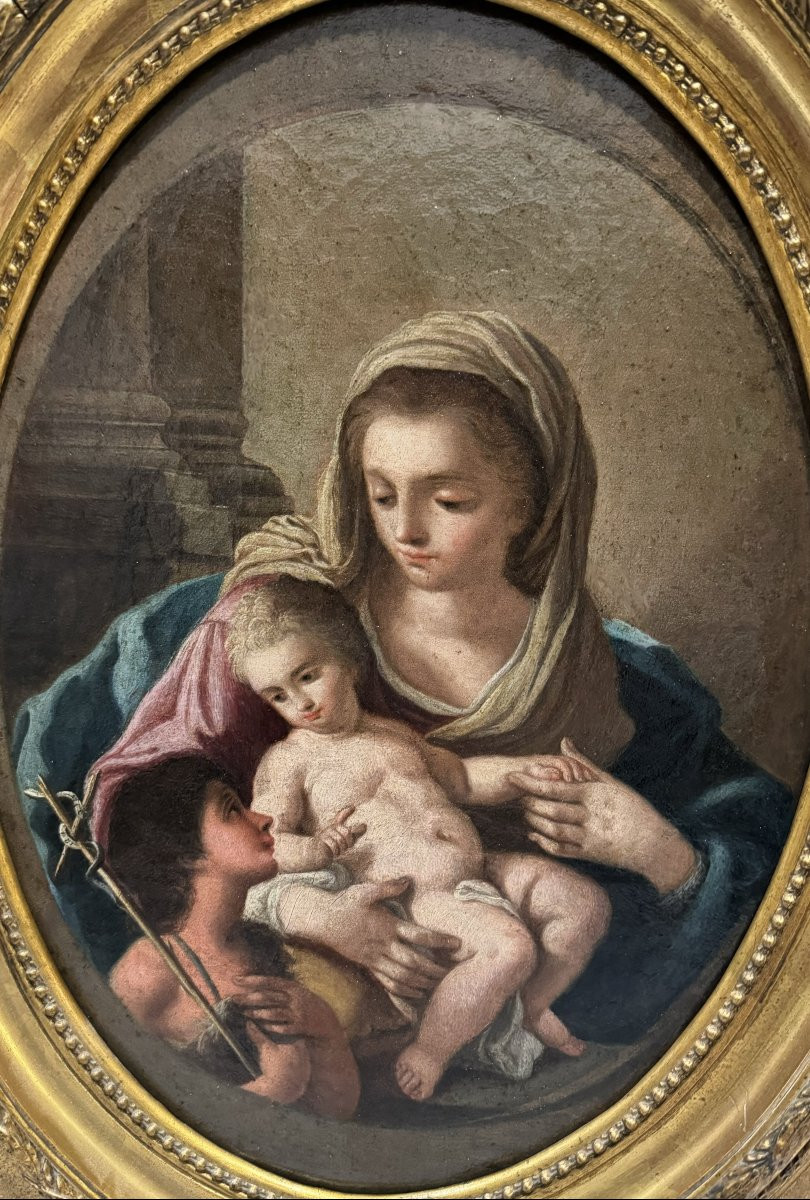 “Madonna col Bambino e San Giovannino” -  XVIII secolo-photo-4