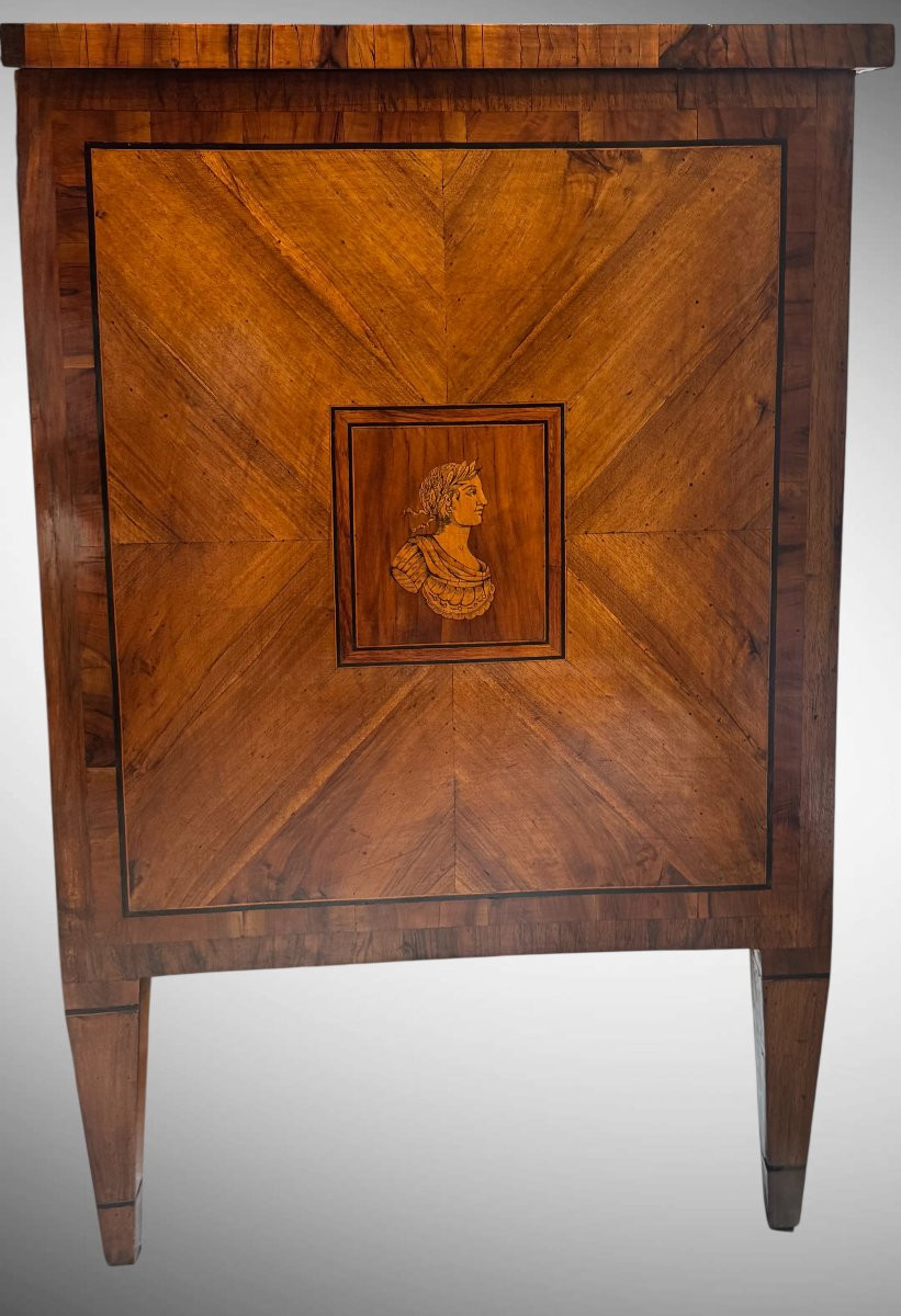 CASSETTONE INTARSIATO LUIGI XVI NEOCLASSICO-photo-1