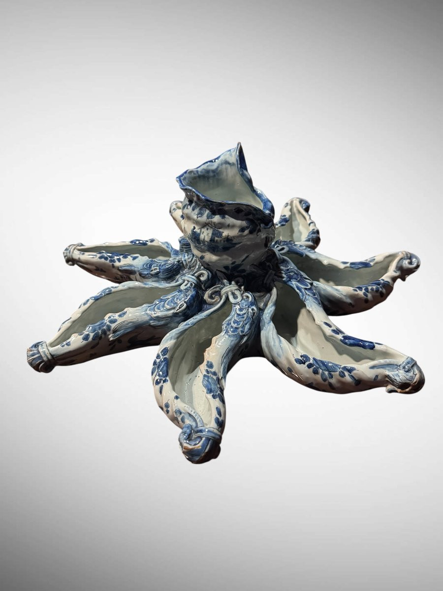 CANTAGALLI - CENTROTAVOLA O FIORIERA IN CERAMICA-photo-2