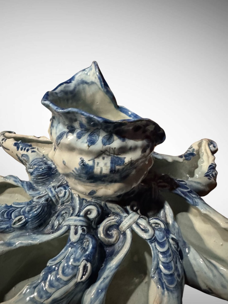 CANTAGALLI - CENTROTAVOLA O FIORIERA IN CERAMICA-photo-2