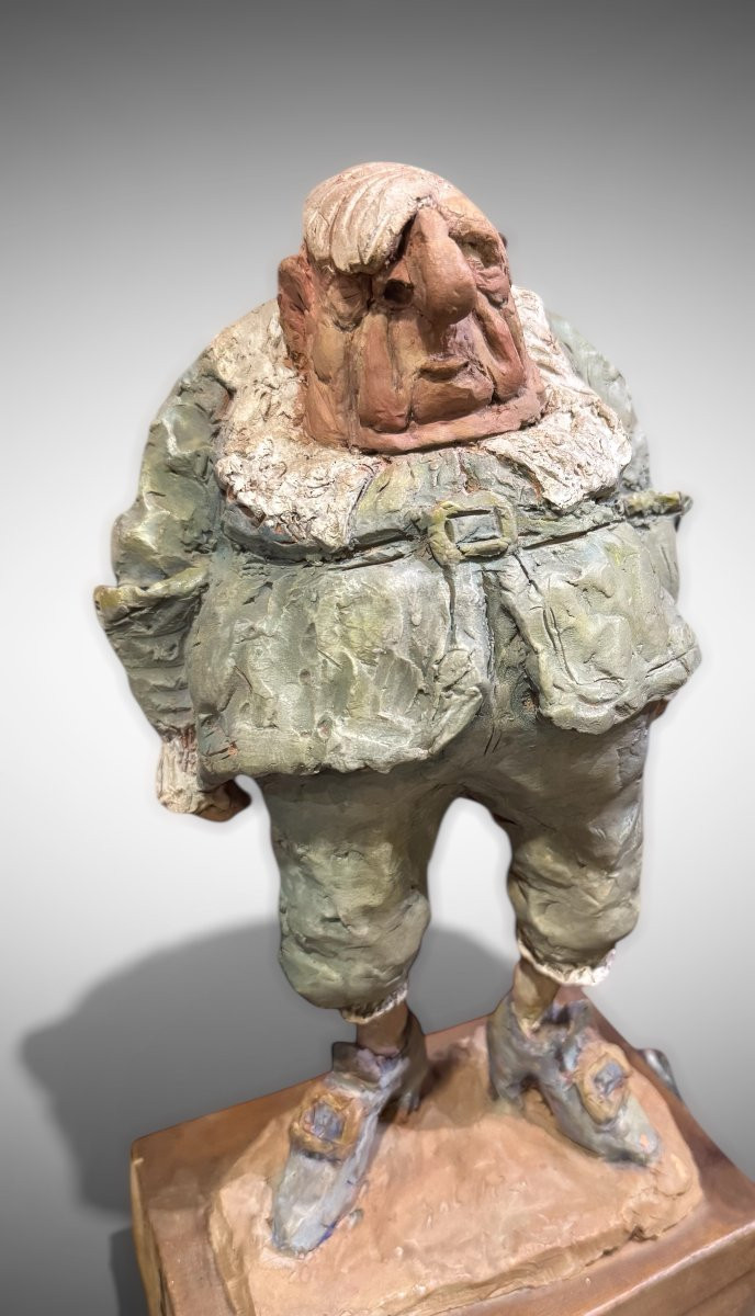 GIORGIO DE CHIRICO CARICATURA IN TERRACOTTA DI GIORGIO GABELLINI-photo-2