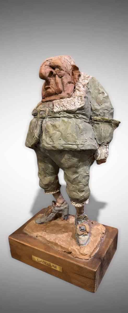 GIORGIO DE CHIRICO CARICATURA IN TERRACOTTA DI GIORGIO GABELLINI-photo-1