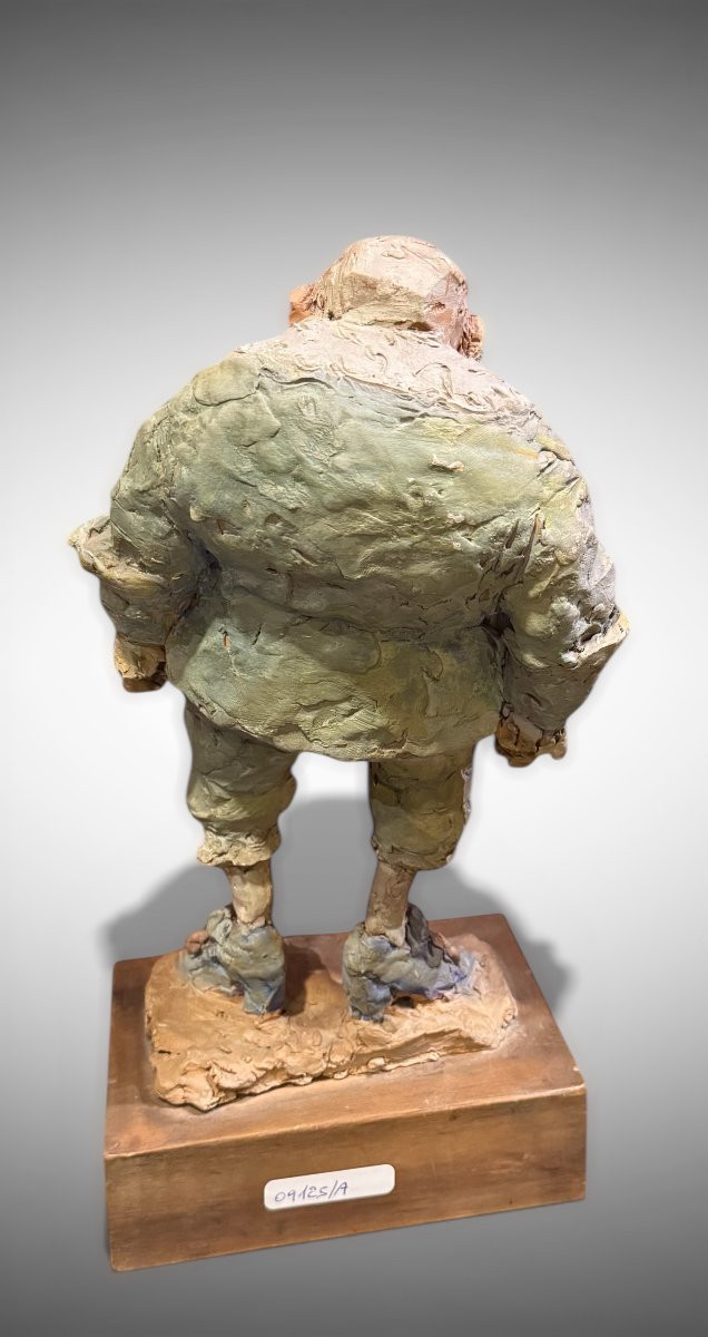 GIORGIO DE CHIRICO CARICATURA IN TERRACOTTA DI GIORGIO GABELLINI-photo-2