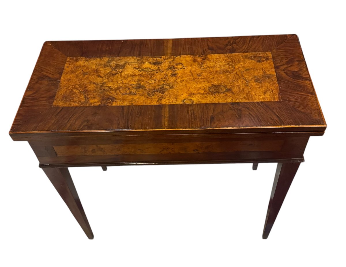 Tavolo da gioco “a libro” intarsiato – Lombardia, fine XVIII secolo-photo-2